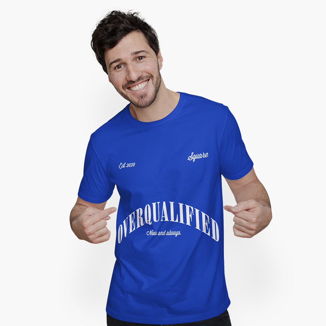 Sky Blue Timeless Overqualified Regular Fit Tee