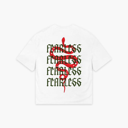 Ivory Fearless Oversized Tee
