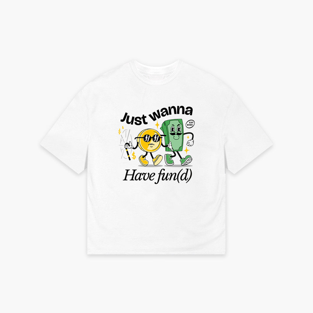 Ivory I Need Fund Oversized Tee