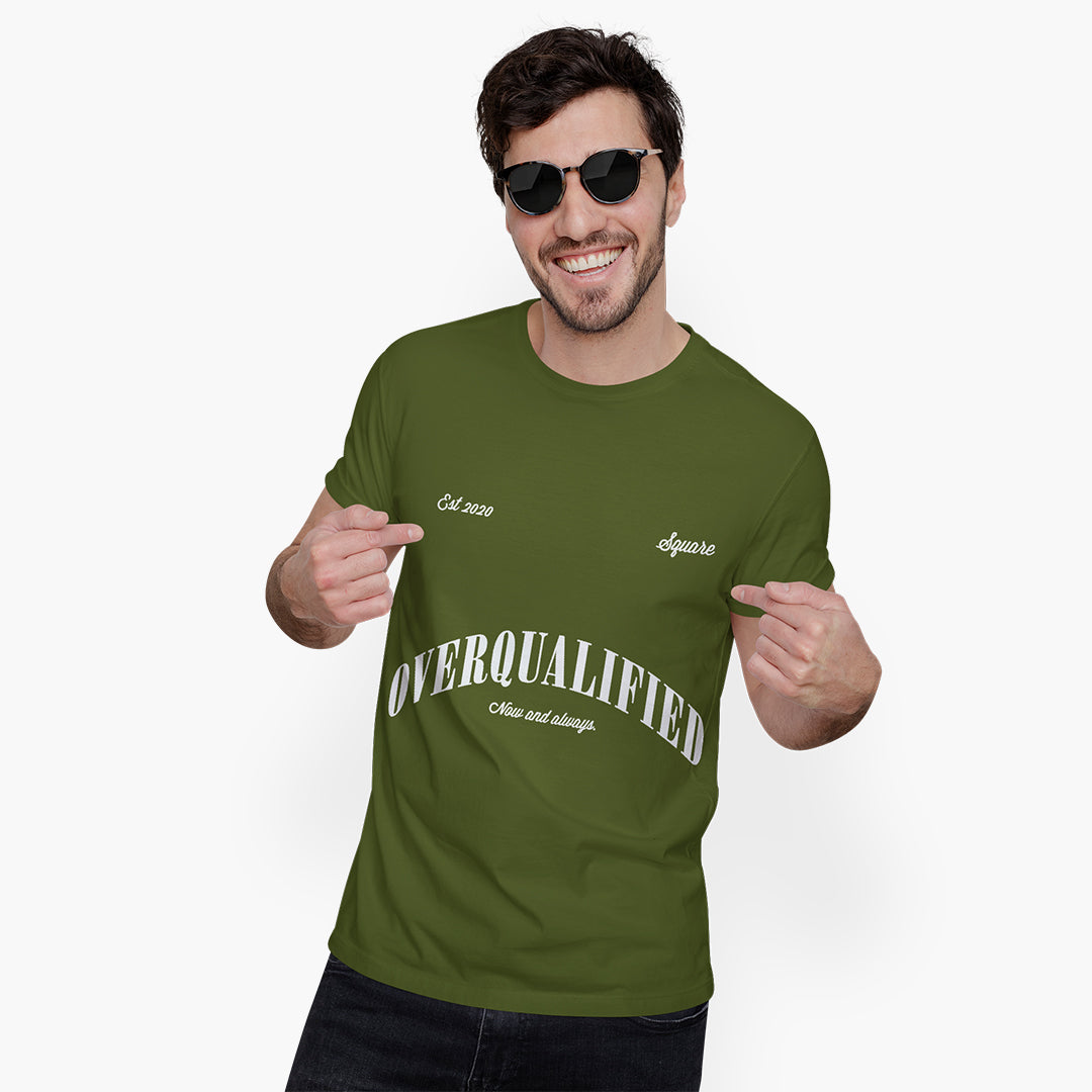 Olive Timeless Overqualified Regular Fit Tee