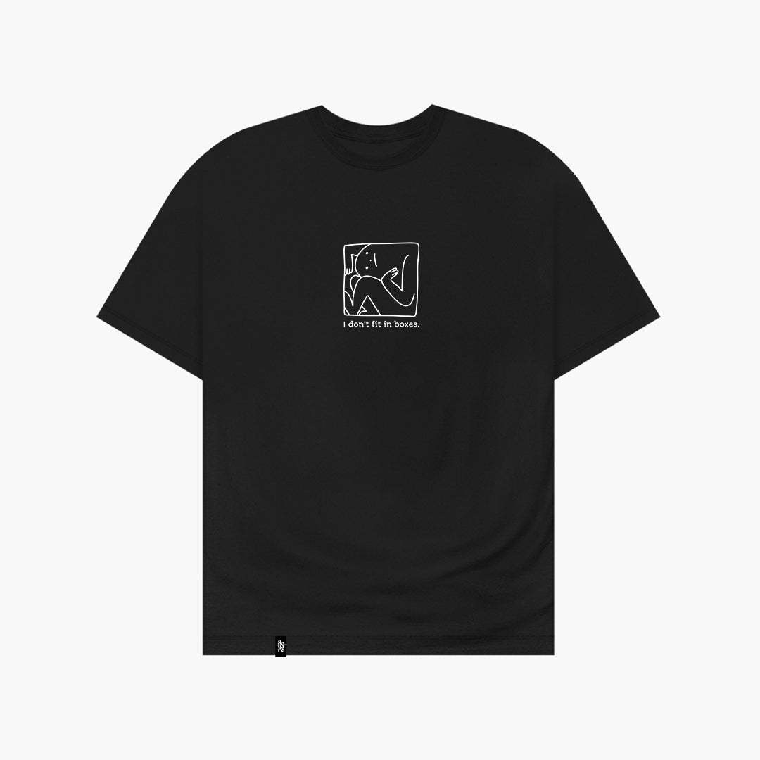 Midnight I Don't Fit In Boxes Regular Fit Tee