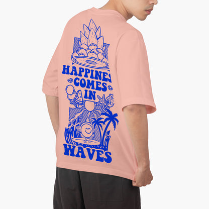 Happiness Comes in Waves Oversized Tee