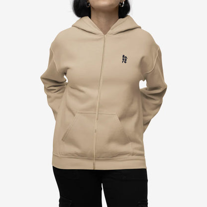 Fearless - Coffee Zipper Hoodie