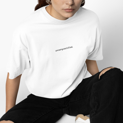 Ivory Overqualified Base Oversized Tee